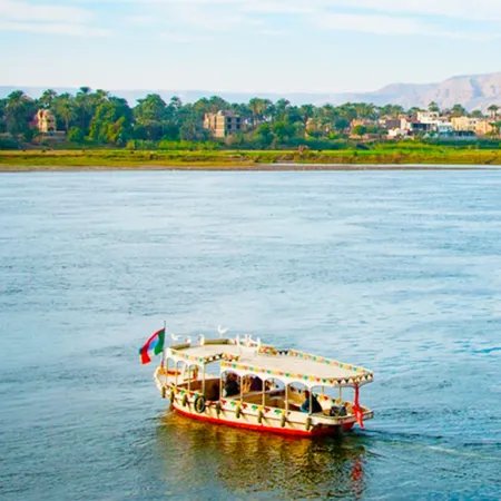 Luxury Nile cruise vessel between Luxor and Aswan